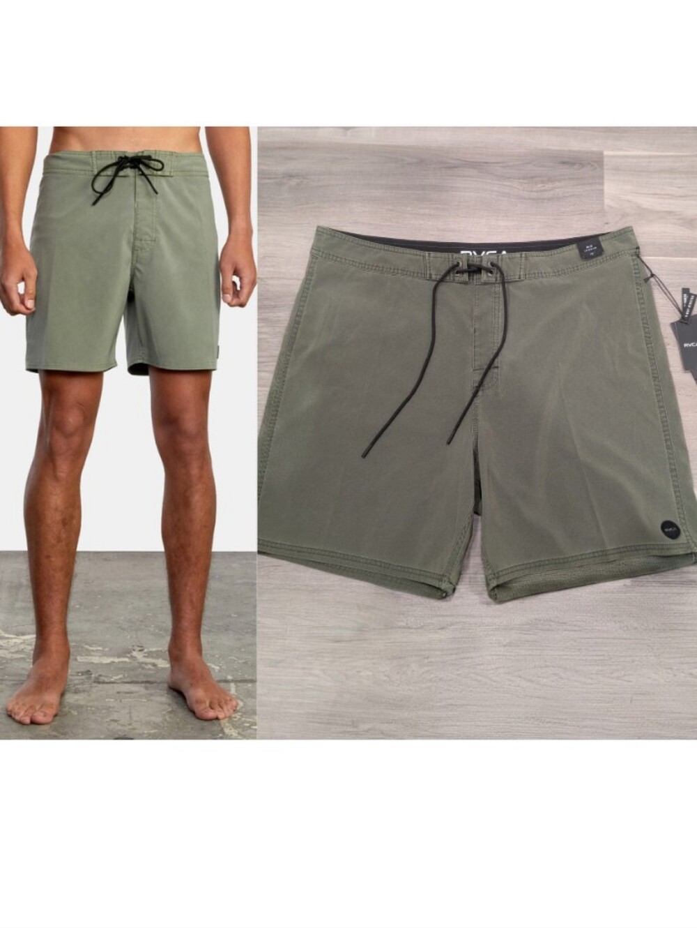 RVCA | VA Pigment Trunk 18" Boardshorts In Green